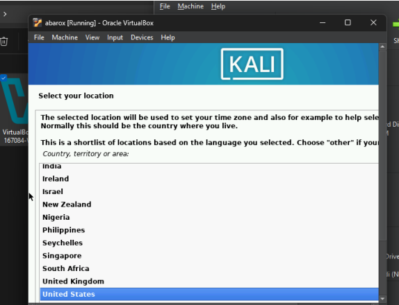 Mulai instalasi Kali Linux